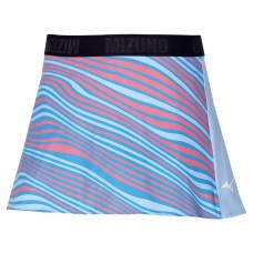 Mizuno FLYING SKIRT (W) Юбка теннисная женская Голубой/Синий/Оранжевый