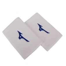 Mizuno WRISTBAND LONG Напульсники Белый/Синий