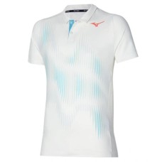 Mizuno SHADOW POLO Поло теннисное Белый/Голубой