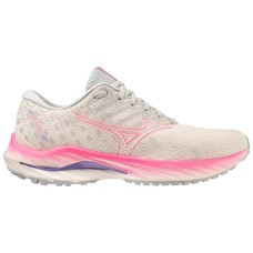 Mizuno WAVE INSPIRE 19 (W) Кроссовки беговые женские Белый/Розовый