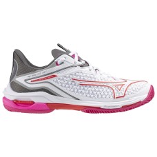 Mizuno WAVE EXCEED TOUR 6 CC (W) Кроссовки теннисные женские Белый/Красный/Серый