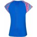 Mizuno PRINTED TEE (W) Футболка теннисная женская Голубой/Белый/Розовый