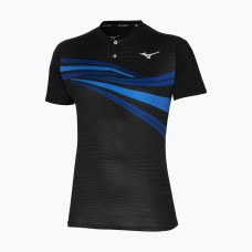Mizuno SHADOW POLO Поло теннисное Черный/Синий/Голубой