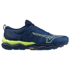 Mizuno WAVE DAICHI 8 Кроссовки беговые Темно-синий/Салатовый