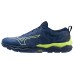 Mizuno WAVE DAICHI 8 Кроссовки беговые Темно-синий/Салатовый