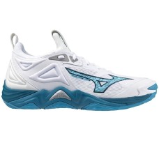 Mizuno WAVE MOMENTUM 3 Кроссовки волейбольные Белый/Голубой