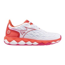 Mizuno WAVE ENFORCE TOUR AC (W) Кроссовки теннисные женские Белый/Розовый