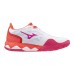 Mizuno WAVE ENFORCE TOUR AC (W) Кроссовки теннисные женские Белый/Розовый