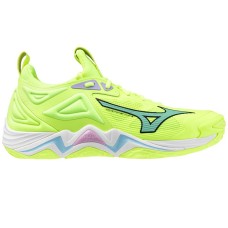 Mizuno WAVE MOMENTUM 3 Кроссовки волейбольные Салатовый/Голубой