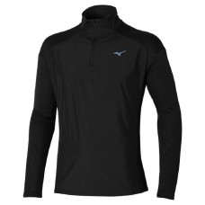 Mizuno HYBRID LONGSLEEVE T-SHIRT "BLACK" Лонгслив беговой Черный