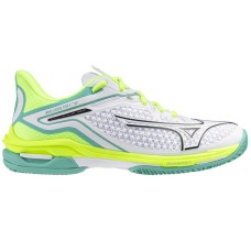Mizuno WAVE EXCEED TOUR 6 CC (W) Кроссовки теннисные женские Белый/Зеленый
