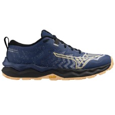 Mizuno WAVE DAICHI 8 (W) Кроссовки беговые женские Темно-синий/Желтый