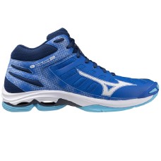 Mizuno WAVE VOLTAGE 2 MID Кроссовки волейбольные Синий/Белый