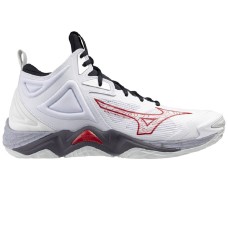 Mizuno WAVE MOMENTUM 3 MID Кроссовки волейбольные Белый/Серый/Красный