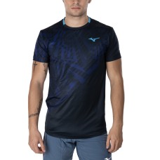Mizuno MUGEN SHADOW GRAPHIC T-SHIRT Футболка теннисная Темно-синий