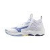 Mizuno WAVE MOMENTUM 3 MID Кроссовки волейбольные Белый/Голубой/Желтый