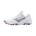 Mizuno WAVE STEALTH 6 (W) Кроссовки гандбольные женские Белый/Фиолетовый
