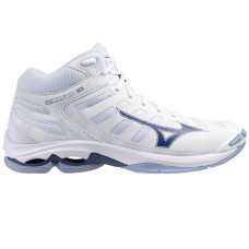 Mizuno WAVE VOLTAGE 2 MID Кроссовки волейбольные Белый/Голубой/Темно-синий