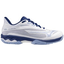 Mizuno WAVE EXCEED LIGHT 2 AC (W) Кроссовки теннисные женские Белый/Темно-синий