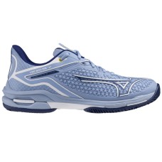 Mizuno WAVE EXCEED TOUR 6 CC (W) Кроссовки теннисные женские Голубой/Белый/Темно-синий
