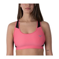 Mizuno ALPHA BRA (W) Топ беговой женский Розовый/Черный